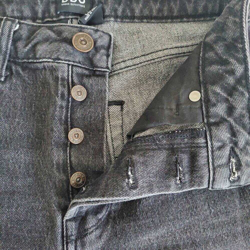BDG Urban Outfitters Black Dillon Jeans Cut Off Skinny Jeans Size 28 - Picture 6 of 7